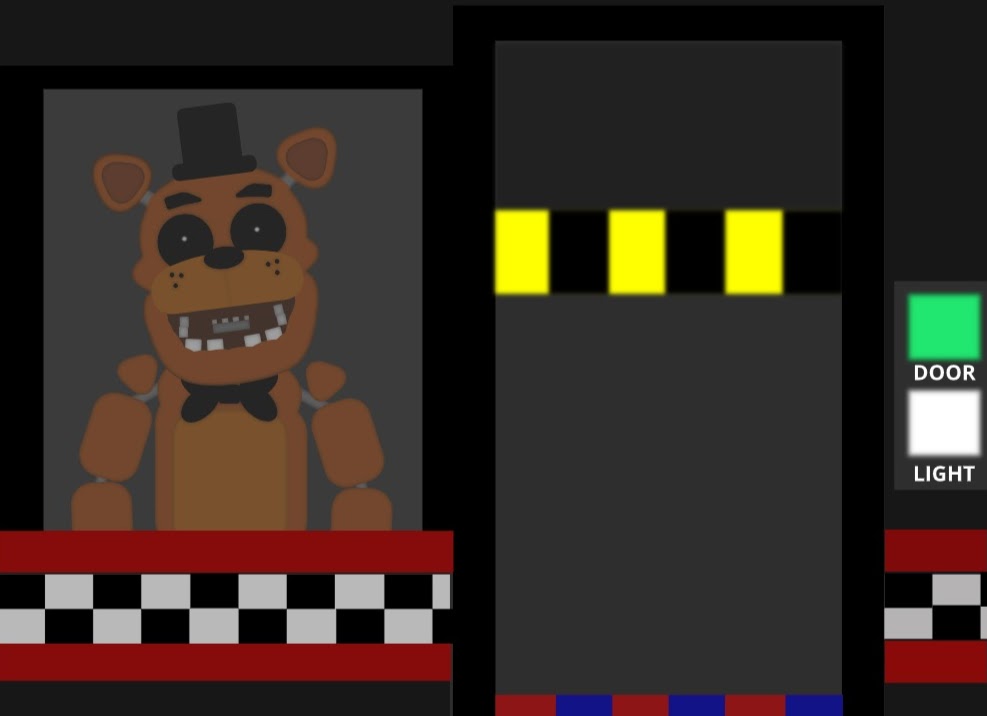 Freddy Fazbear drawn with the Shapes Tool