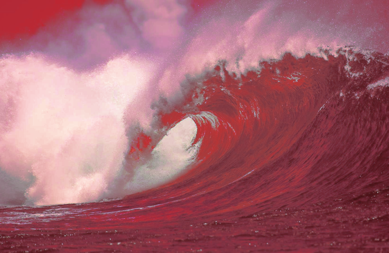 waves recolored to being red