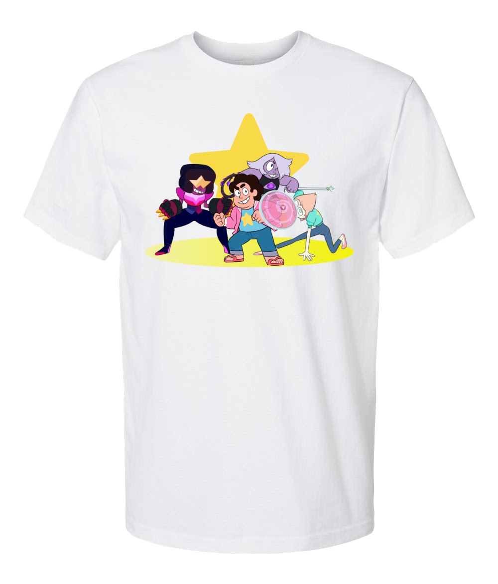 arrangement of Steven Universe characters on frontside